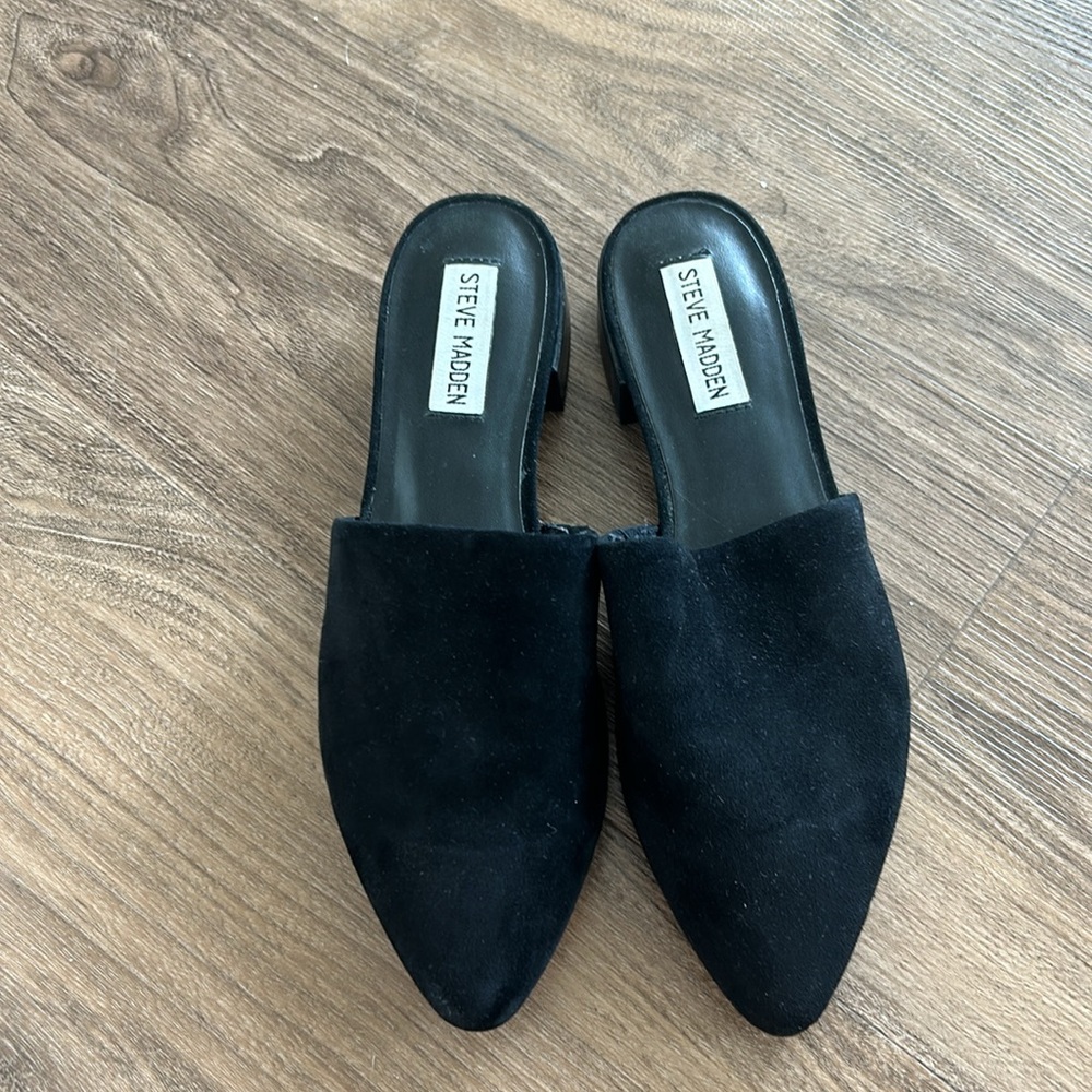 Steve Madden black suede mules - Picture 3 of 3